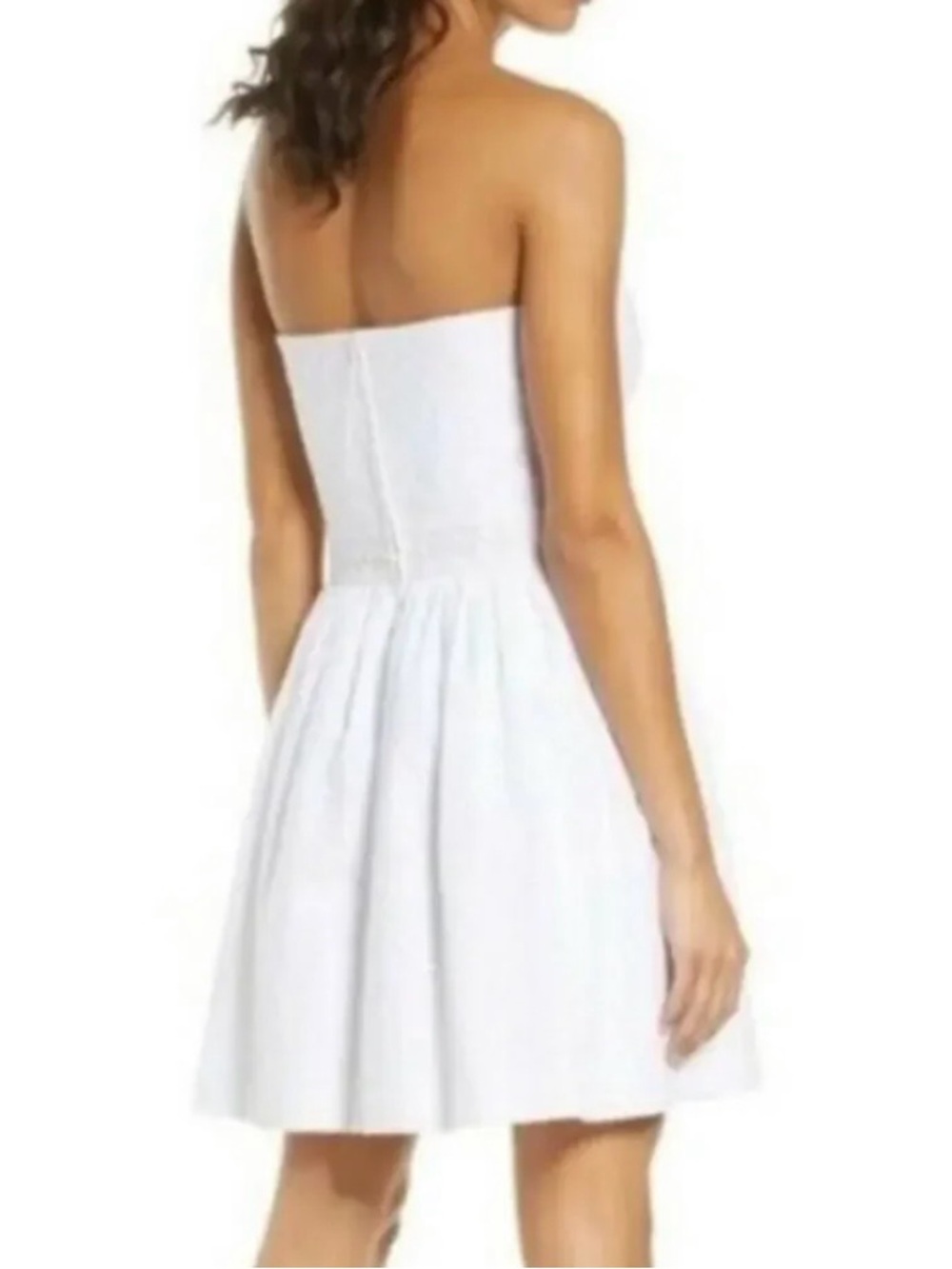 Lilly Pulitzer White Eyelet Strapless Marta Dress Size 2 - Picture 4 of 12